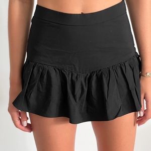 Zara black mini skort